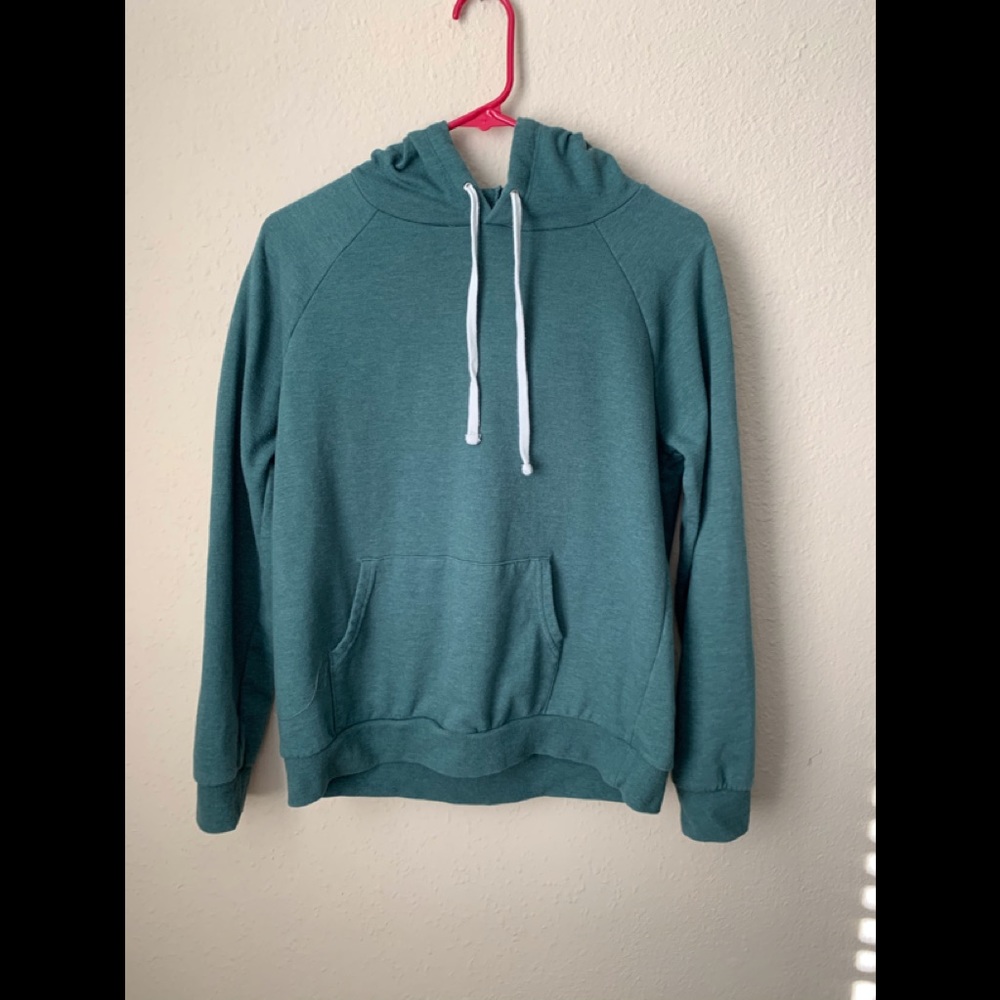 Forever 21 Greenish Pullover Sweatshirt Hoodie Medium